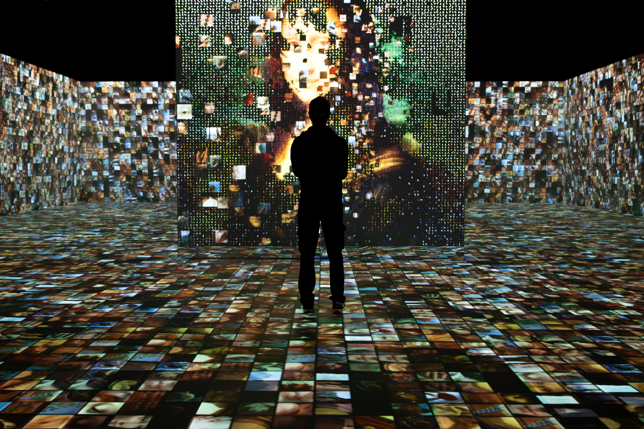 An image of a person within an immersive experience.